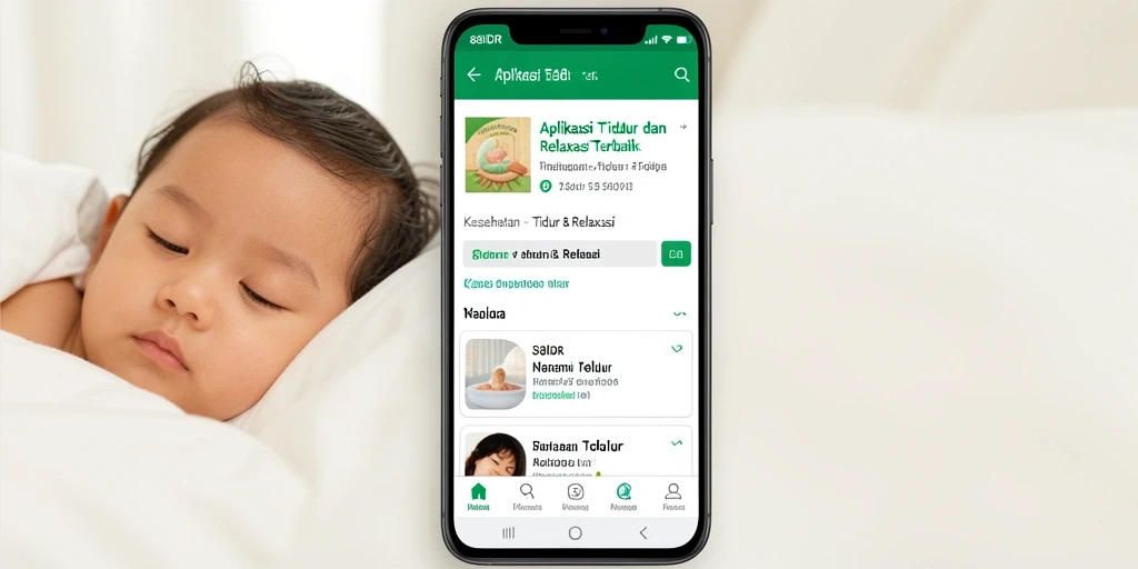 Tampilan antarmuka aplikasi 88IDR untuk tidur dan relaksasi.