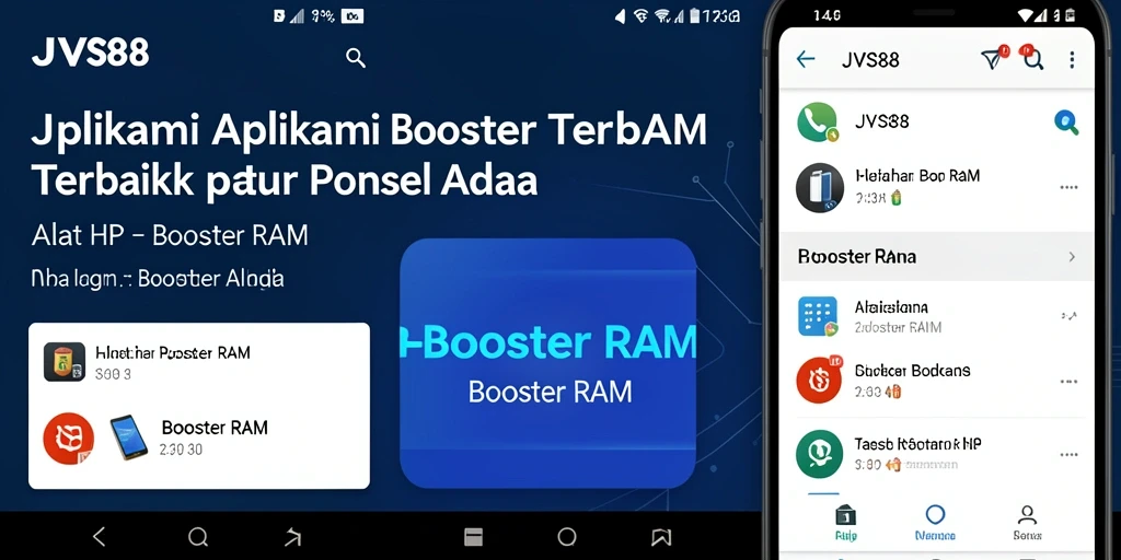 Antarmuka JVS88 yang intuitif untuk Booster RAM.