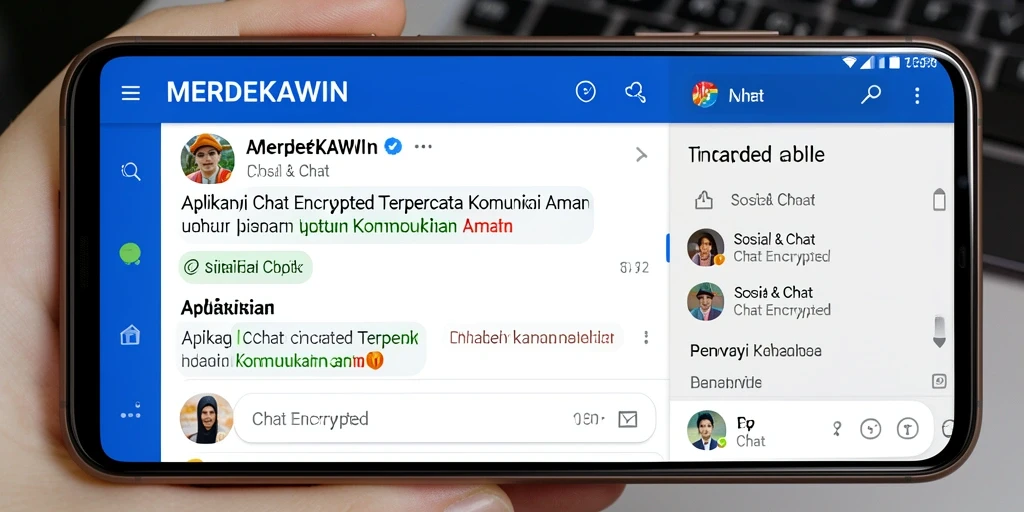 Tampilan antarmuka pengguna MERDEKAWIN yang menarik dan fungsional.