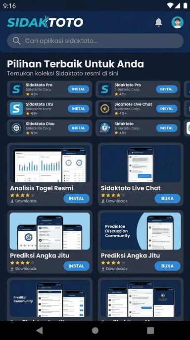 Sidaktoto — Aplikasi Populer & Kanal Uji Terbaik Indonesia